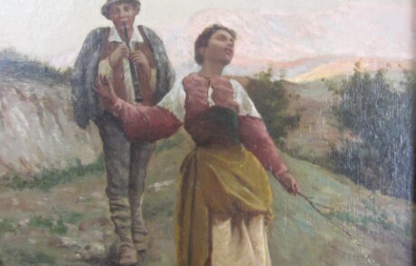École XIXème, huile sur toile.