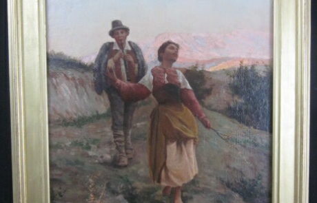 École XIXème, huile sur toile.