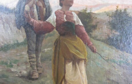 École XIXème, huile sur toile.