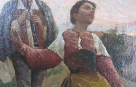 École XIXème, huile sur toile.