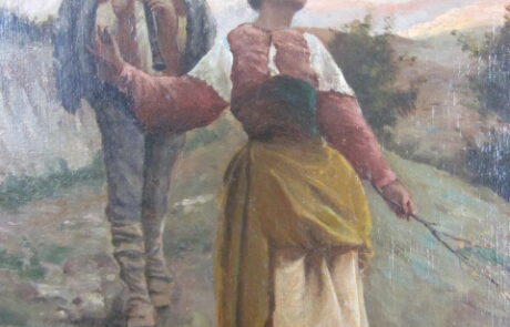 École XIXème, huile sur toile.