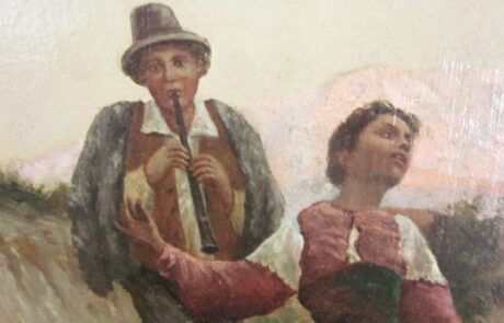 École XIXème, huile sur toile.