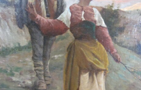 École XIXème, huile sur toile.