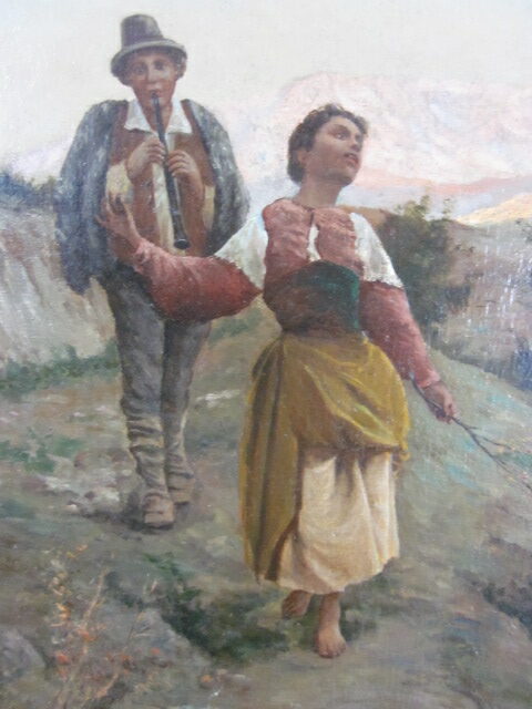 École XIXème, huile sur toile.