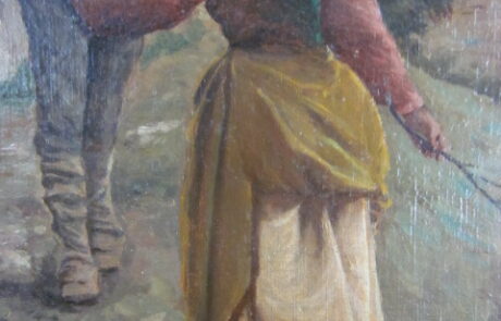 École XIXème, huile sur toile.