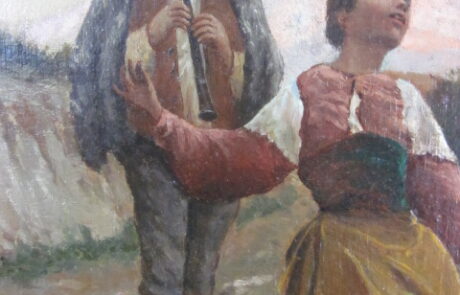 École XIXème, huile sur toile.