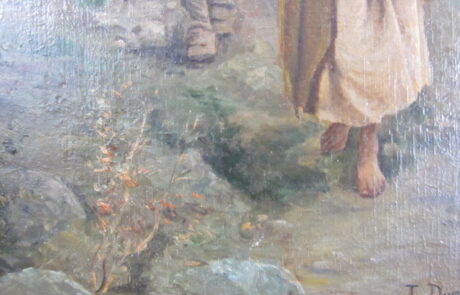 École XIXème, huile sur toile.