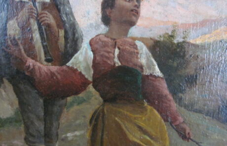 École XIXème, huile sur toile.