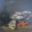 Nature morte aux huitres et crevettes.